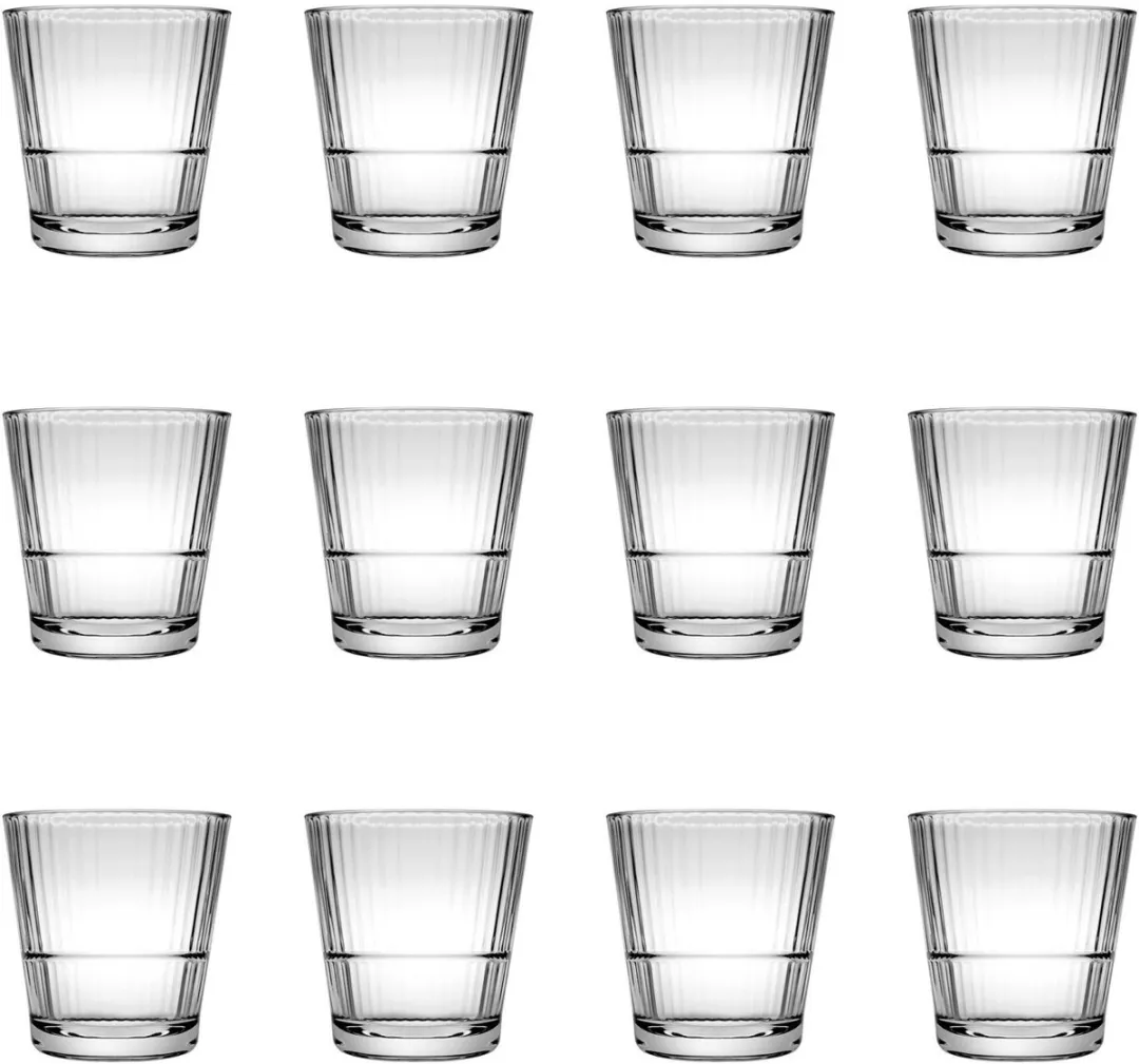 Pasabahce Grande Sunray Whiskeyglazen 12 Stuks