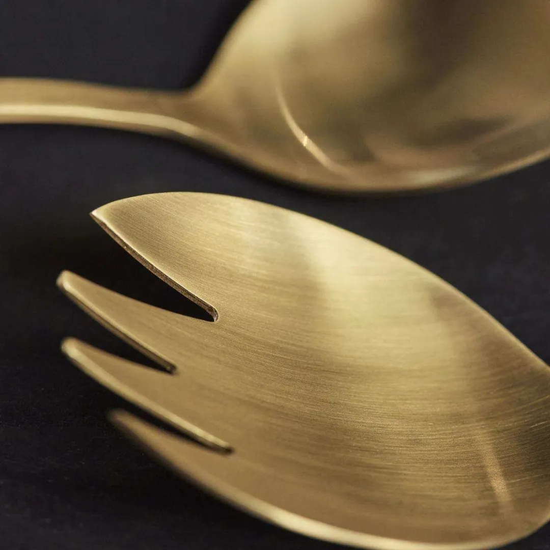 House Doctor Salade Bestekset Goud - 2-delig