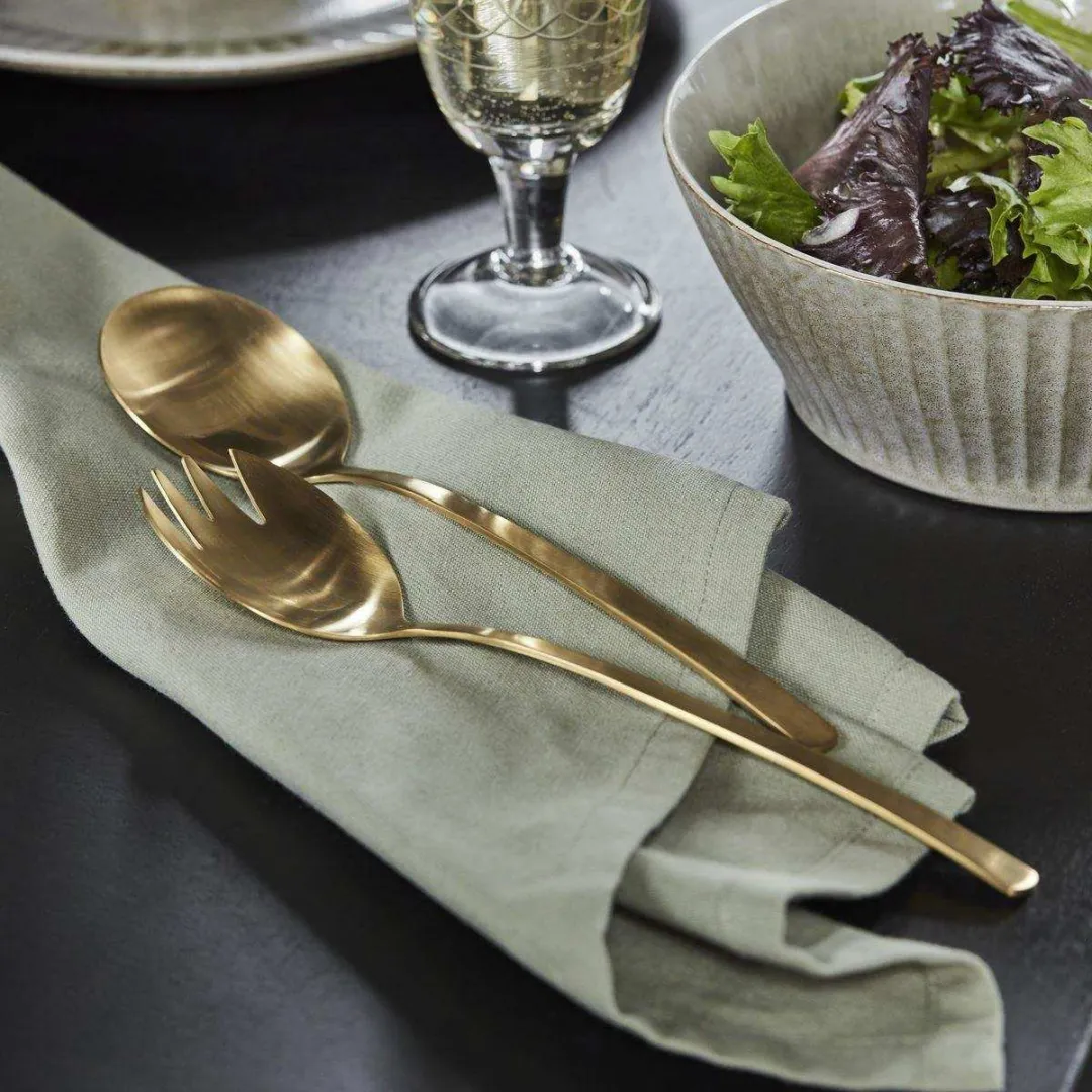 House Doctor Salade Bestekset Goud - 2-delig