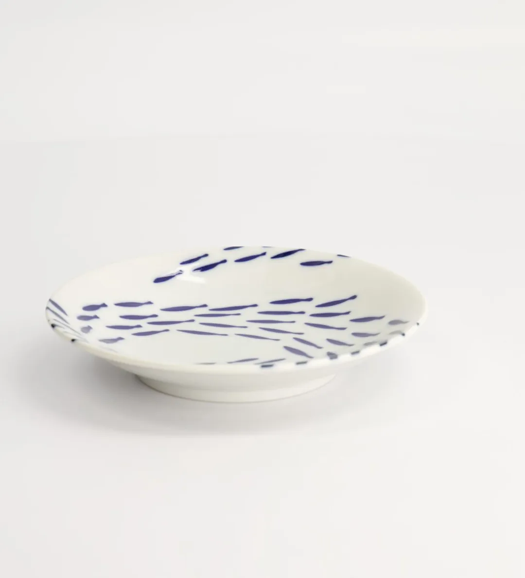 Tokyo Design Studio Kawaii Bord Vis 13.7x2.4cm - Wit/Blauw