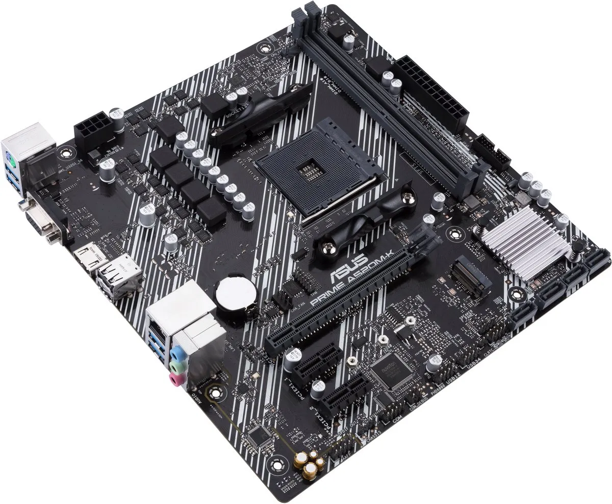 ASUS Prime A520M-K Moederbord - AM4 - Micro-ATX