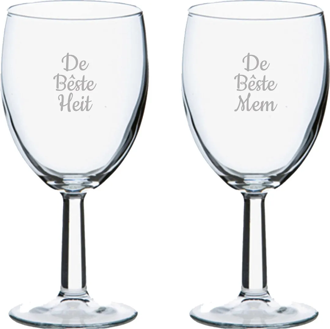 Pasabahce Gegraveerd Wijnglas 24,5cl
