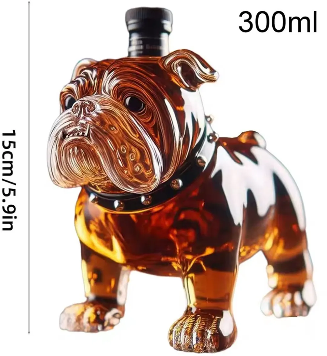 RedParrot Bulldog Glas Drankhouder - 15cm - 1cl - Transparant
