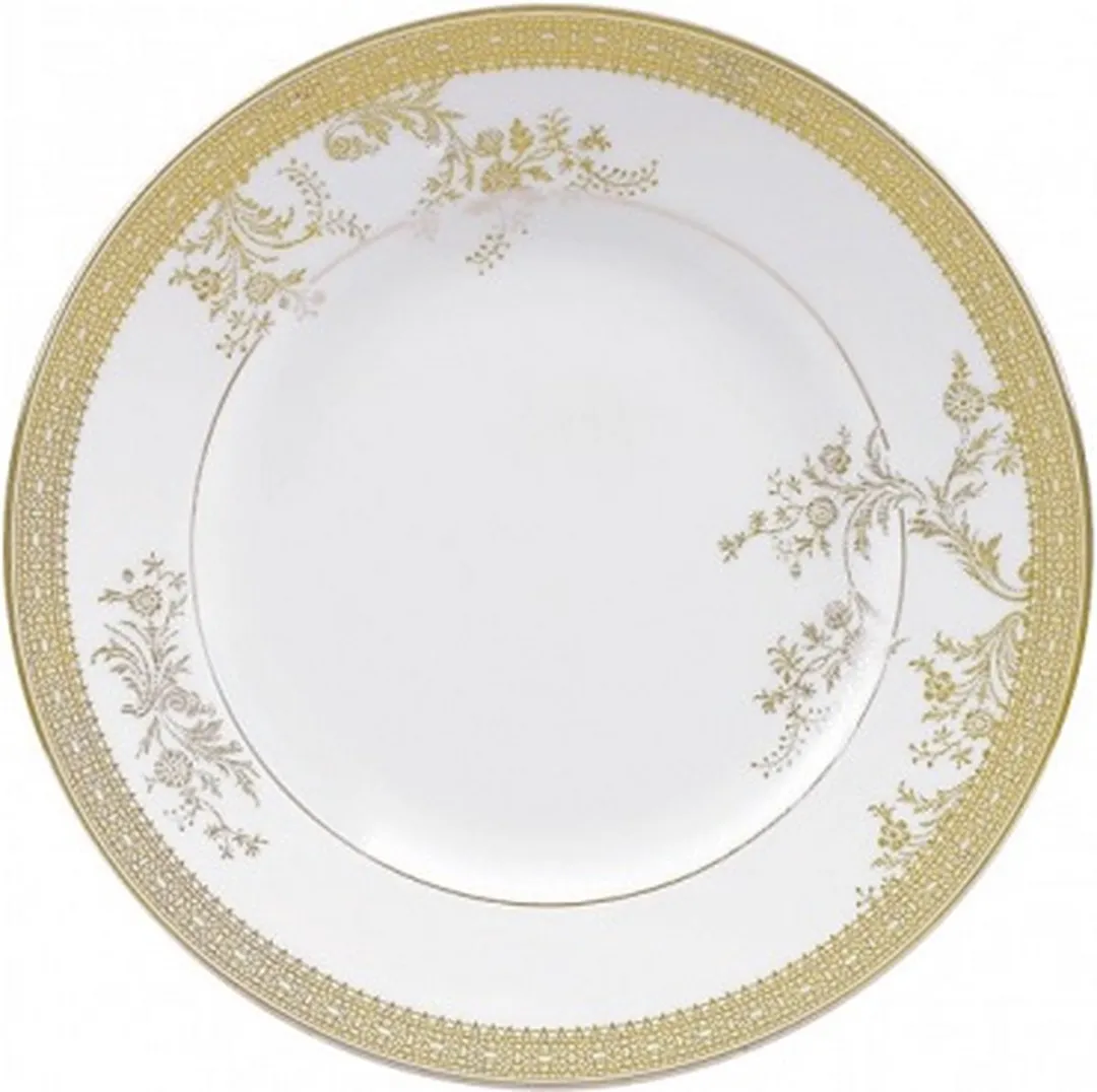Wedgwood Vera Wang Lace Gold Fruitbordje 20cm - Wit/Goud