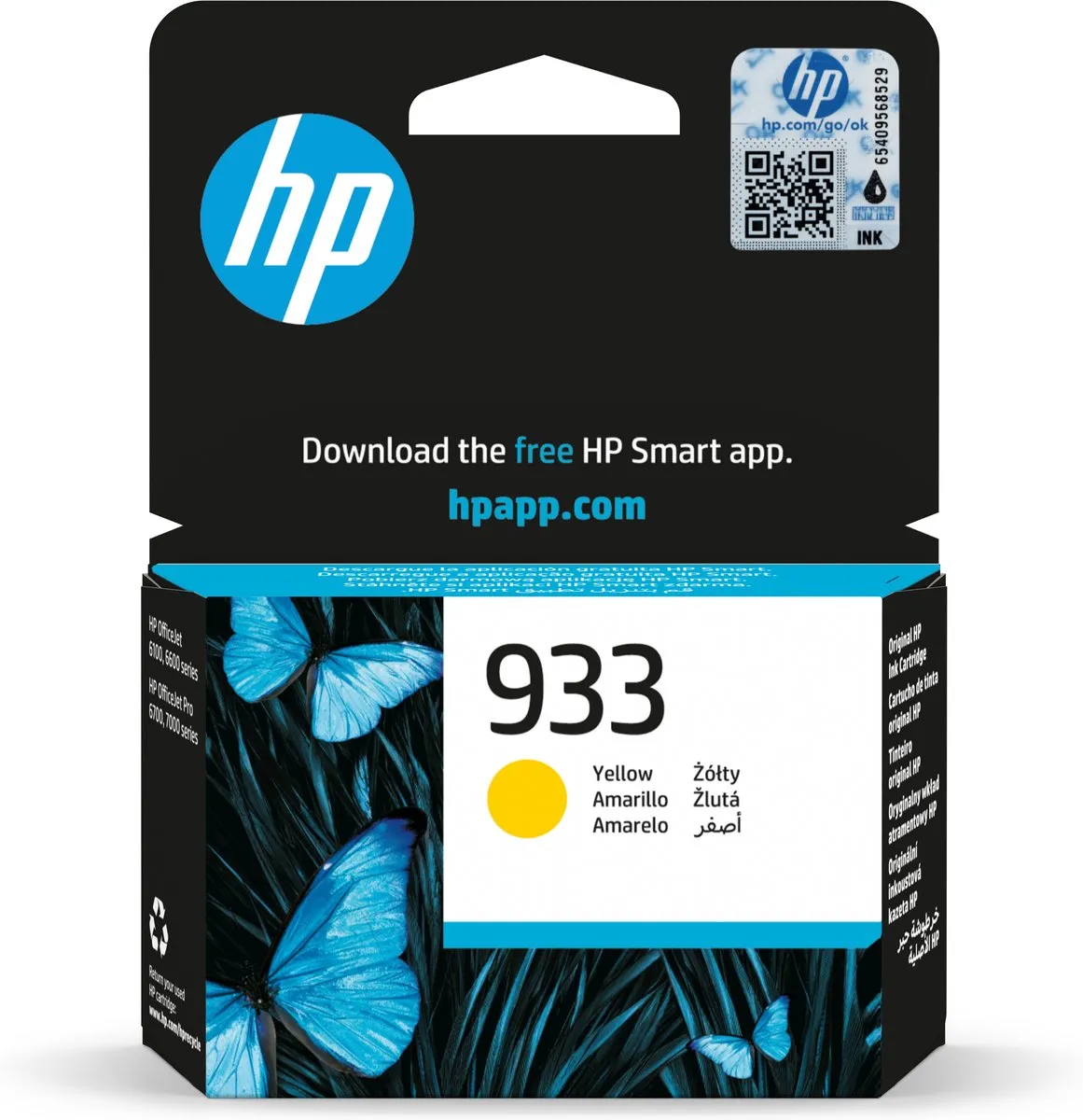 HP 933 Originele Inktcartridge Geel CN060AE#BGX - 3.5ml