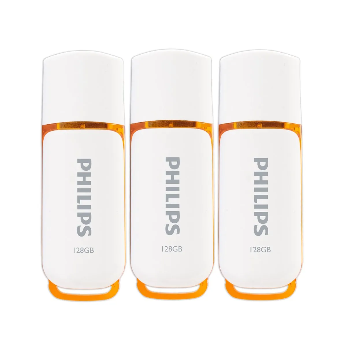 Philips FM128FD7E USB Stick 128GB - 3 Stuks - Wit - afbeelding 2 van 3