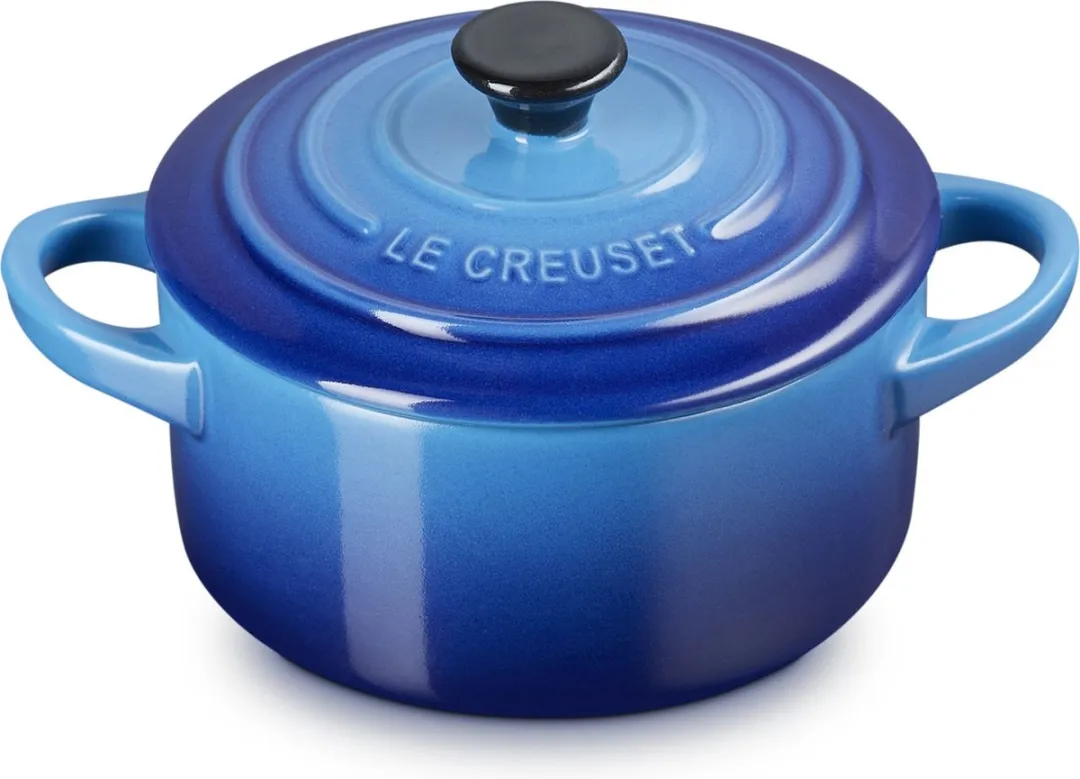 Le Creuset Mini-Braadpan Azure 10cm - 0,25L