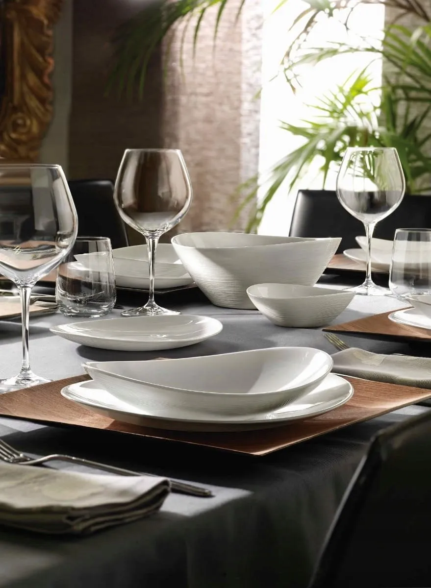 Bormioli Rocco Prometeo Servies - 18 Delen - Wit