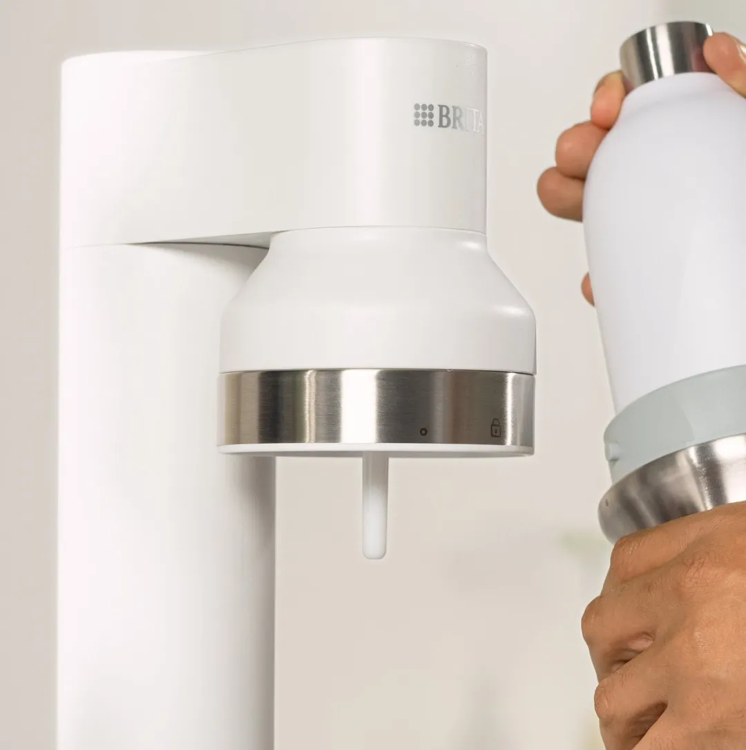 BRITA SodaTRIO 1046730 Bruiswatermachine - Wit - 2 Flesvarianten