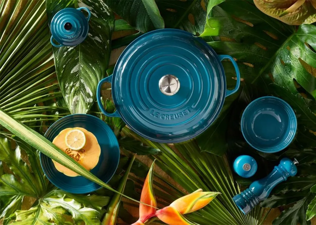 Le Creuset Braadpan Signature Campagnard Deep Teal 30cm - 3,5L
