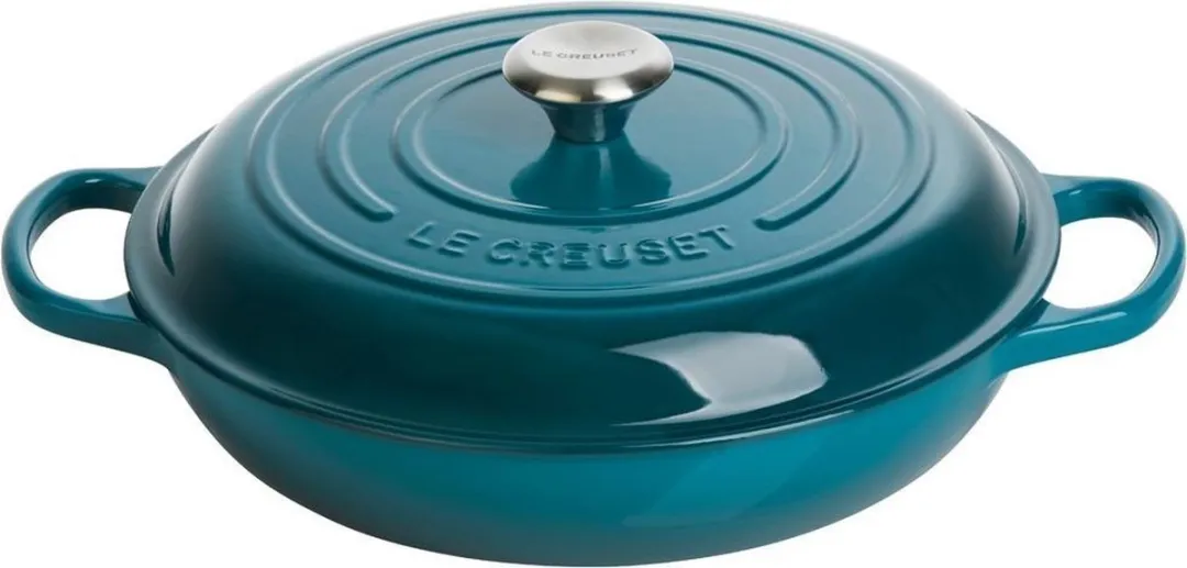 Le Creuset Braadpan Signature Campagnard Deep Teal 30cm