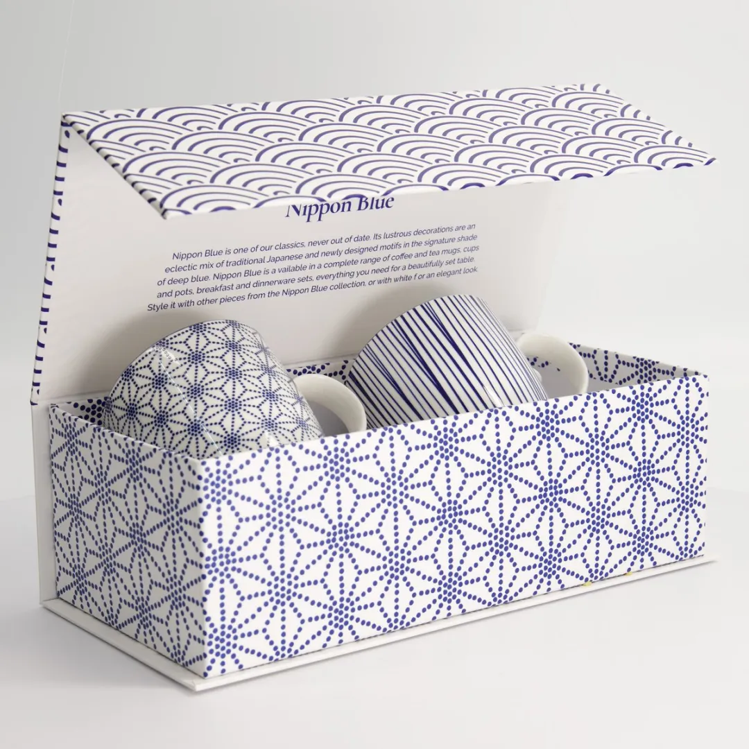 Tokyo Design Studio Nippon Blue Mokken - 2x 380ml - Geschenkset