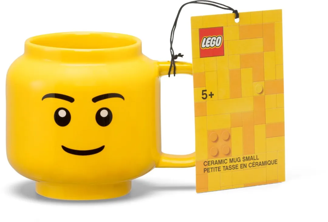 LEGO Keramische Mok Hoofd Boy 255ml - Geel