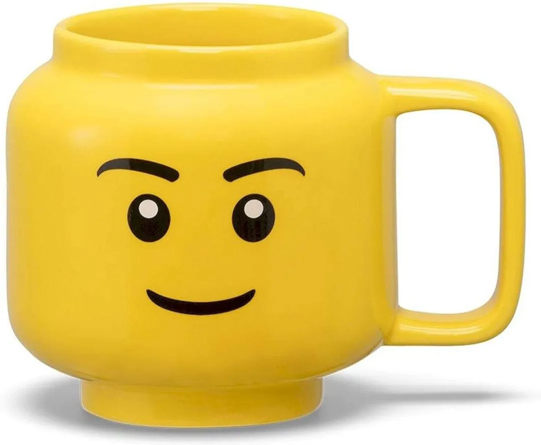 LEGO Keramische Mok Hoofd Boy 255ml - Geel