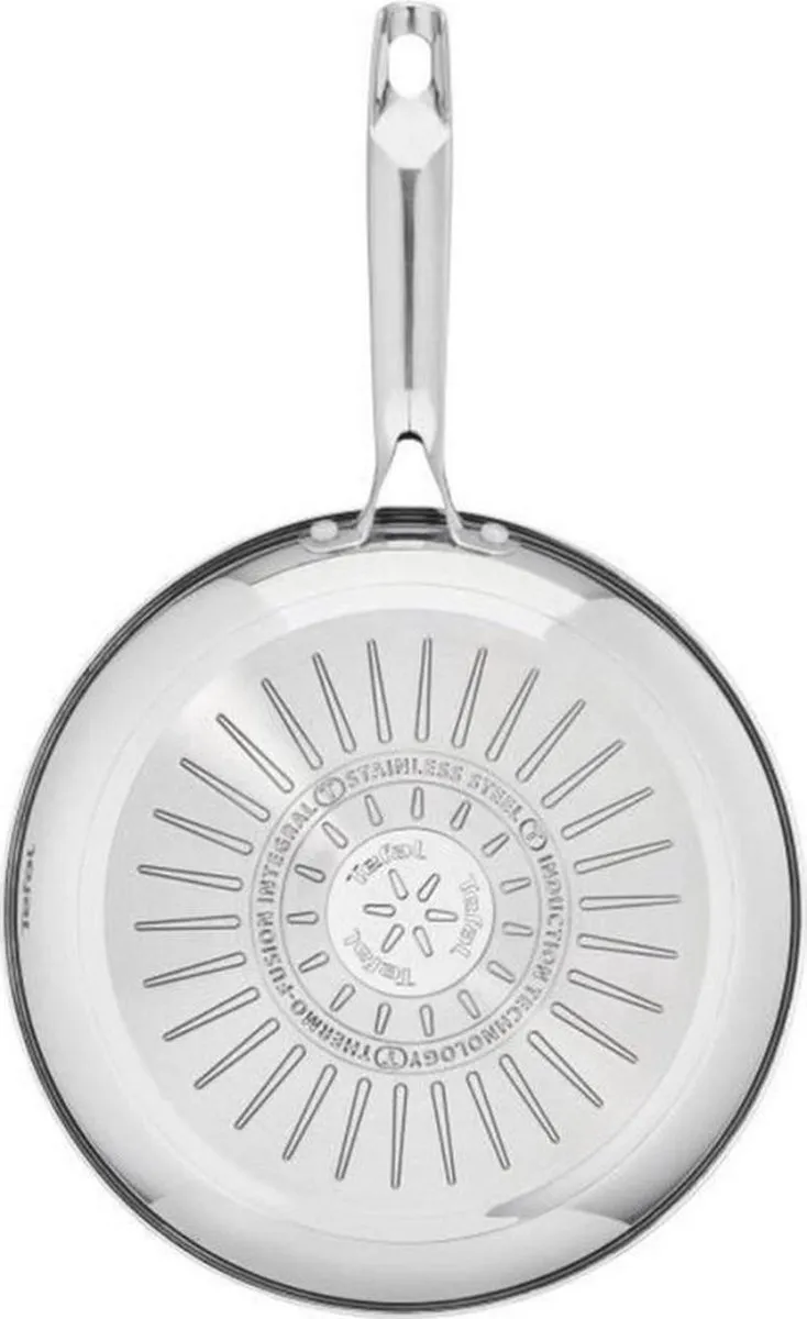 Tefal Duetto+ Pannenset - 2 Koekenpannen Ø24/28cm - Roestvrijstaal
