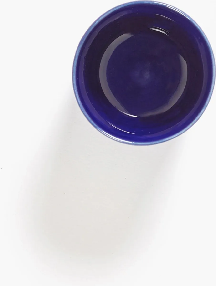 Serax Ottolenghi Feast Espressokop - Donkerblauw/Wit - 4 Stuks