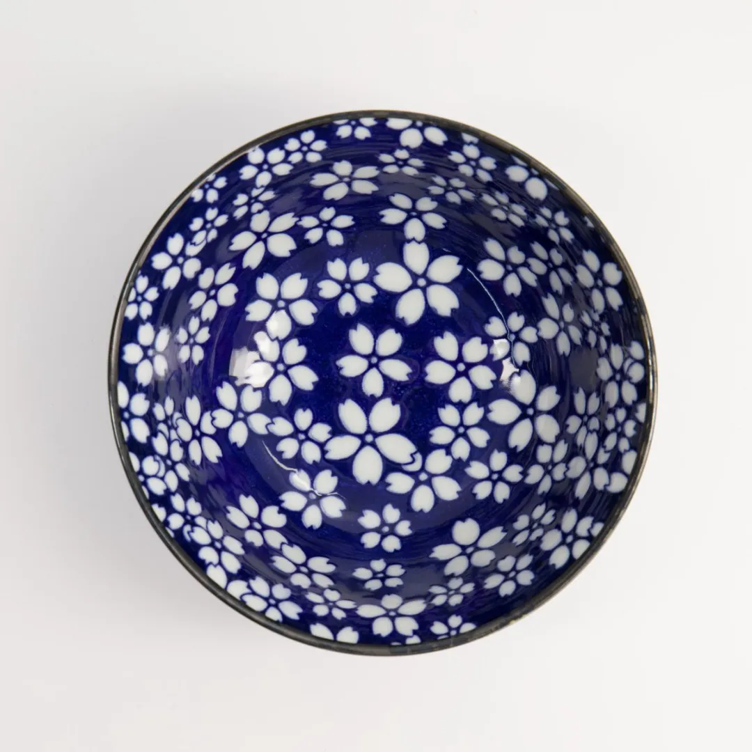 Tokyo Design Studio Mixed Bowls 15x6.8cm 500ml - Blauw/Wit