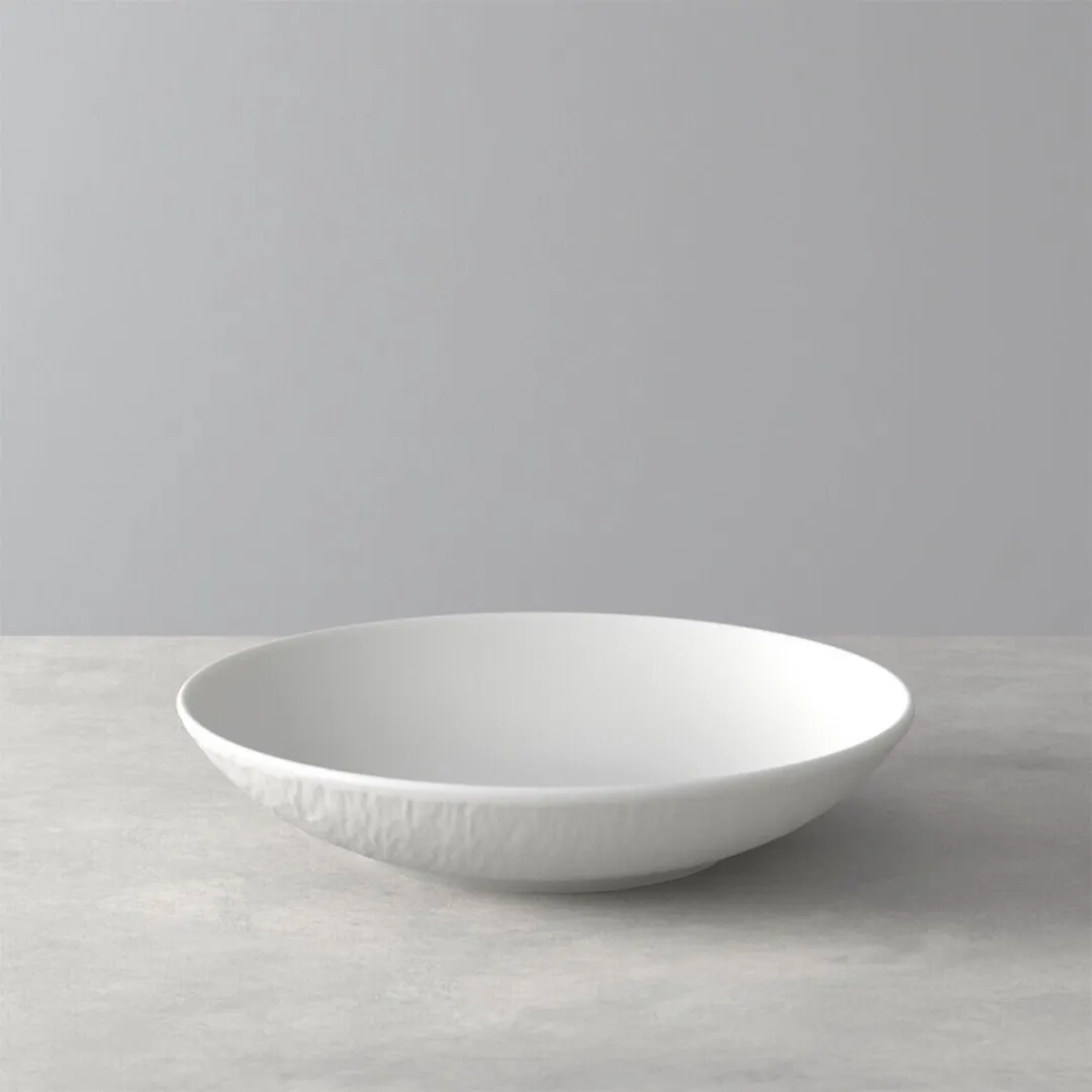 Villeroy & Boch Rock Glacier Bord Diep Coupe 23.5cm - Mat Wit - 12 Stuks