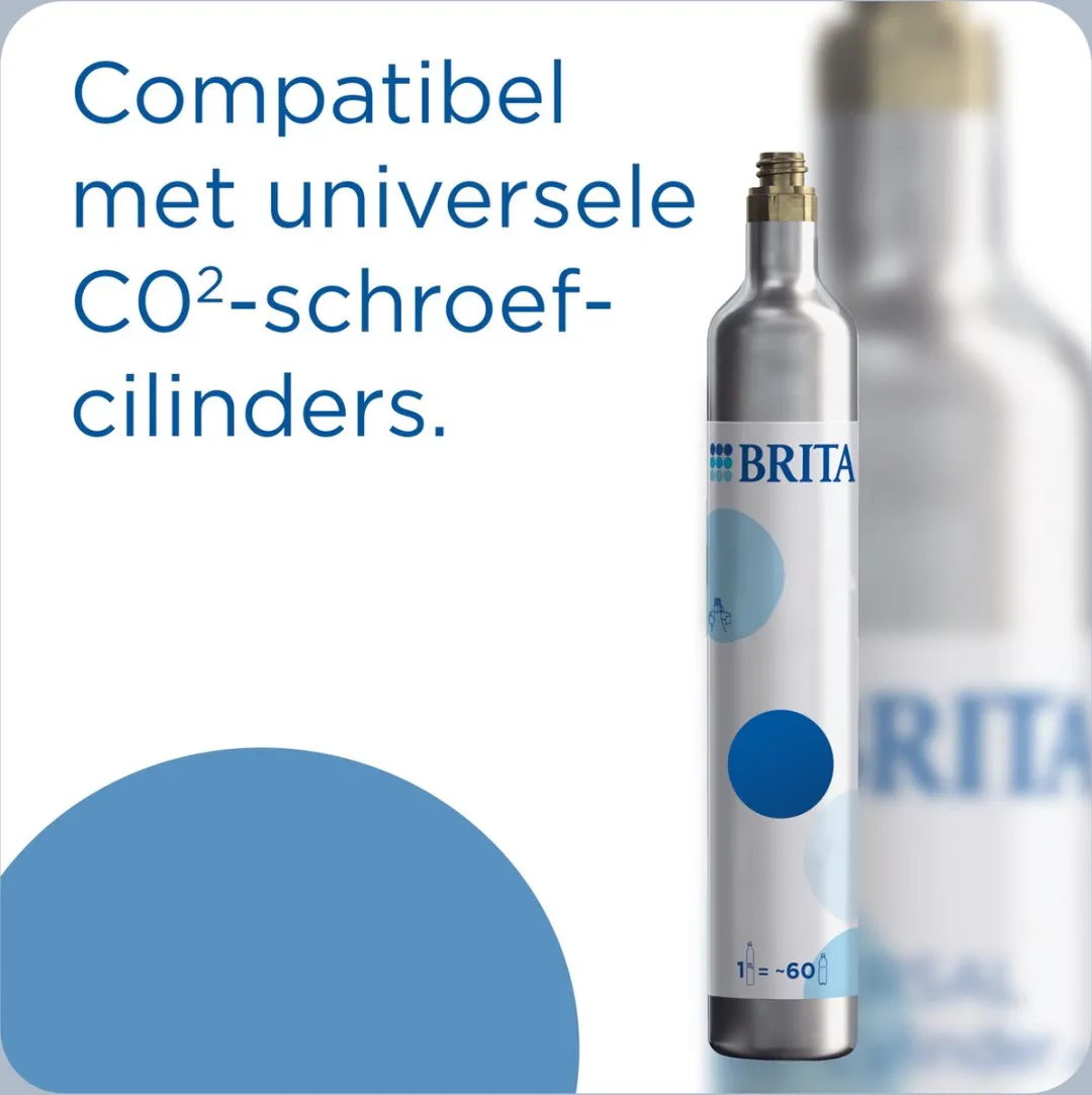 BRITA SodaONE 1049250 Bruiswatertoestel - Wit - 60L