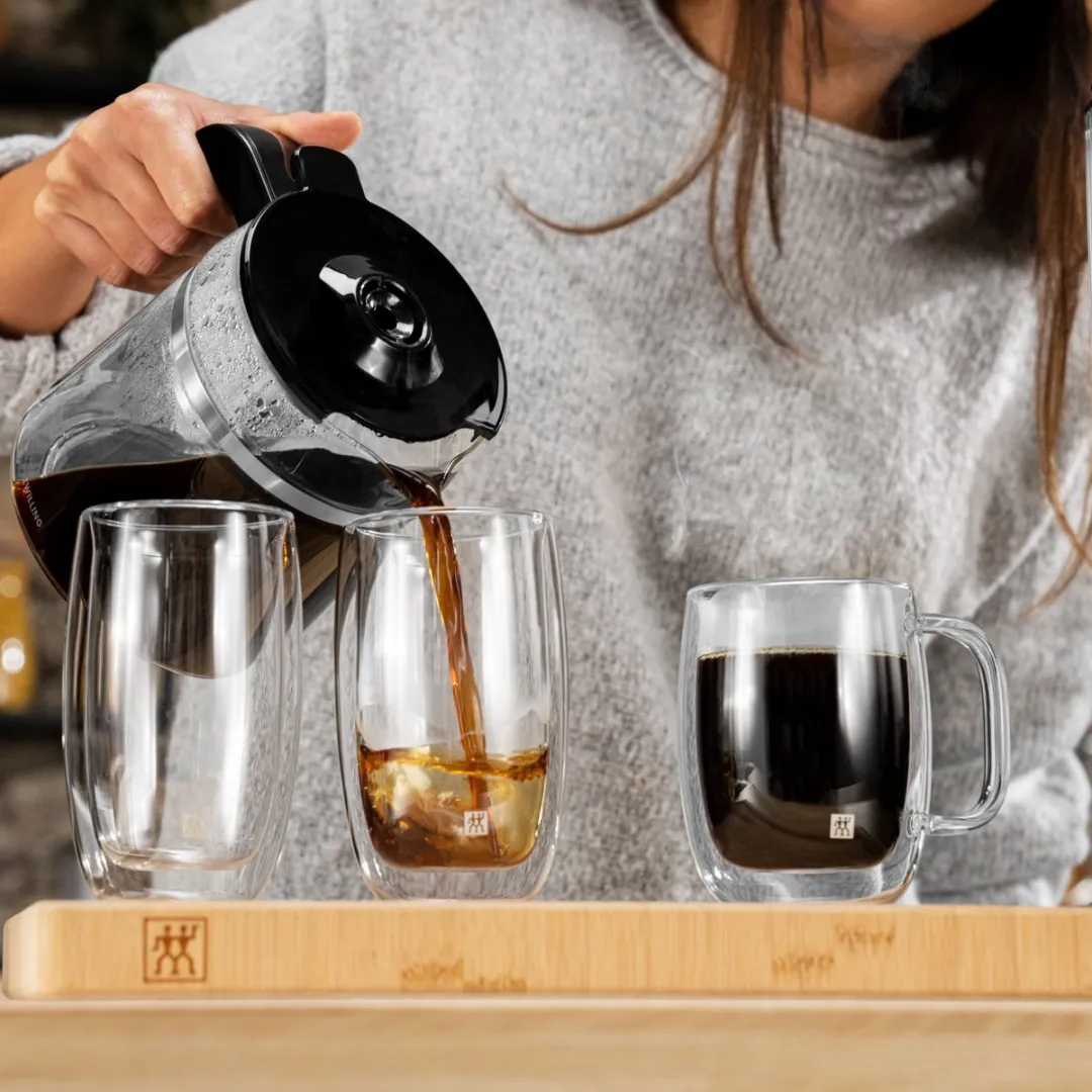 Zwilling Sorrento Dubbelwandig Koffieglas - Met oor - 355ml - 2 stuks