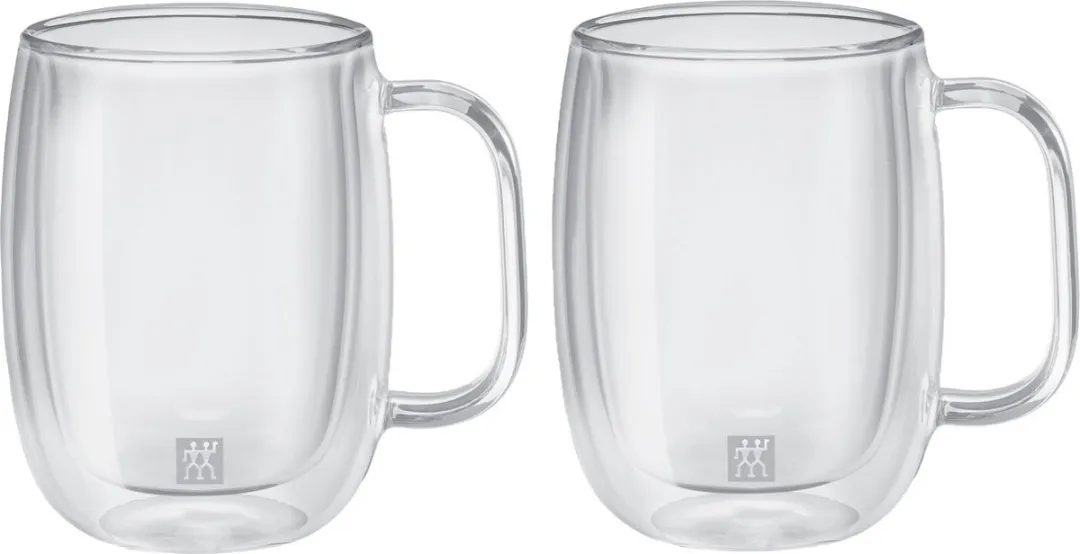 Zwilling Sorrento Dubbelwandig Koffieglas - Met oor - 355ml - 2 stuks