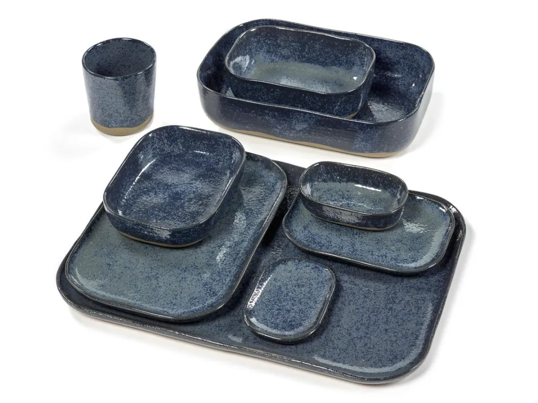 Serax Merci La Nouvelle Table Bord L - 8 Stuks - Blauw/Grijs