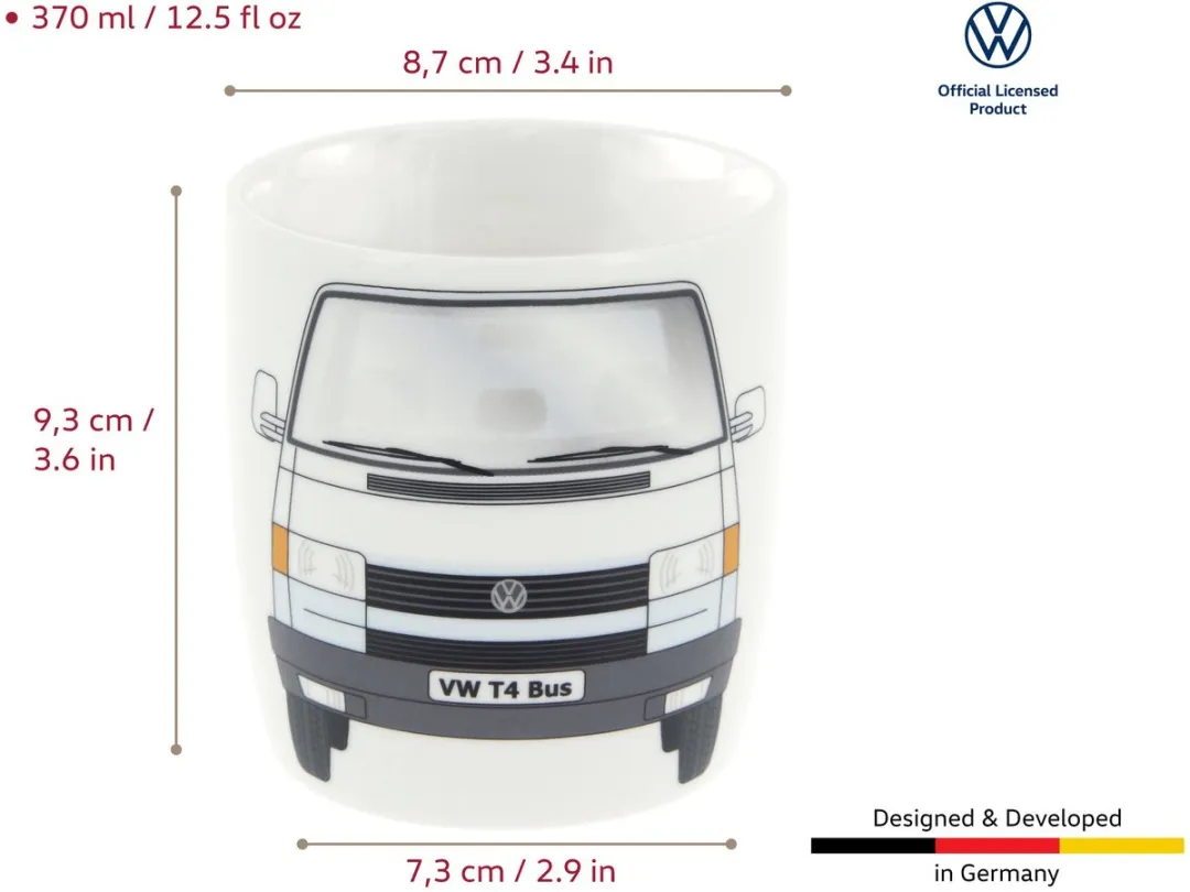 Volkswagen T4 Bulli Mok 370ml - Wit - T4TA01
