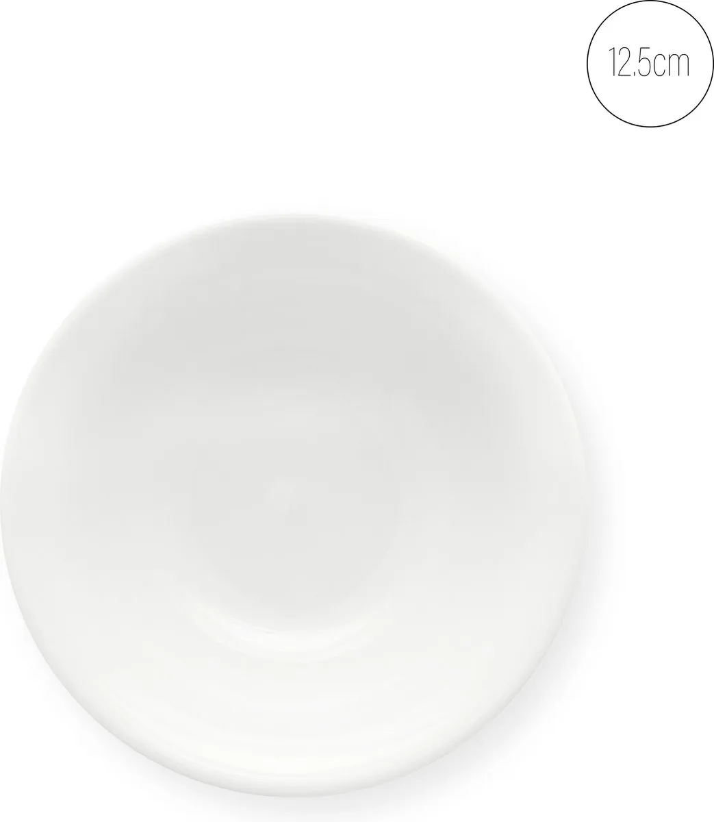 vtwonen Basic Tapasschalen Set 6 Stuks - 12,5cm - Wit