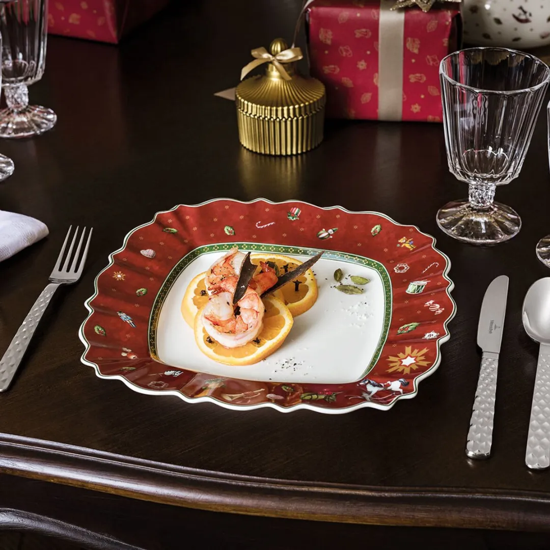 Villeroy & Boch Toy's Delight Dinerbord - Rood - 28x28cm