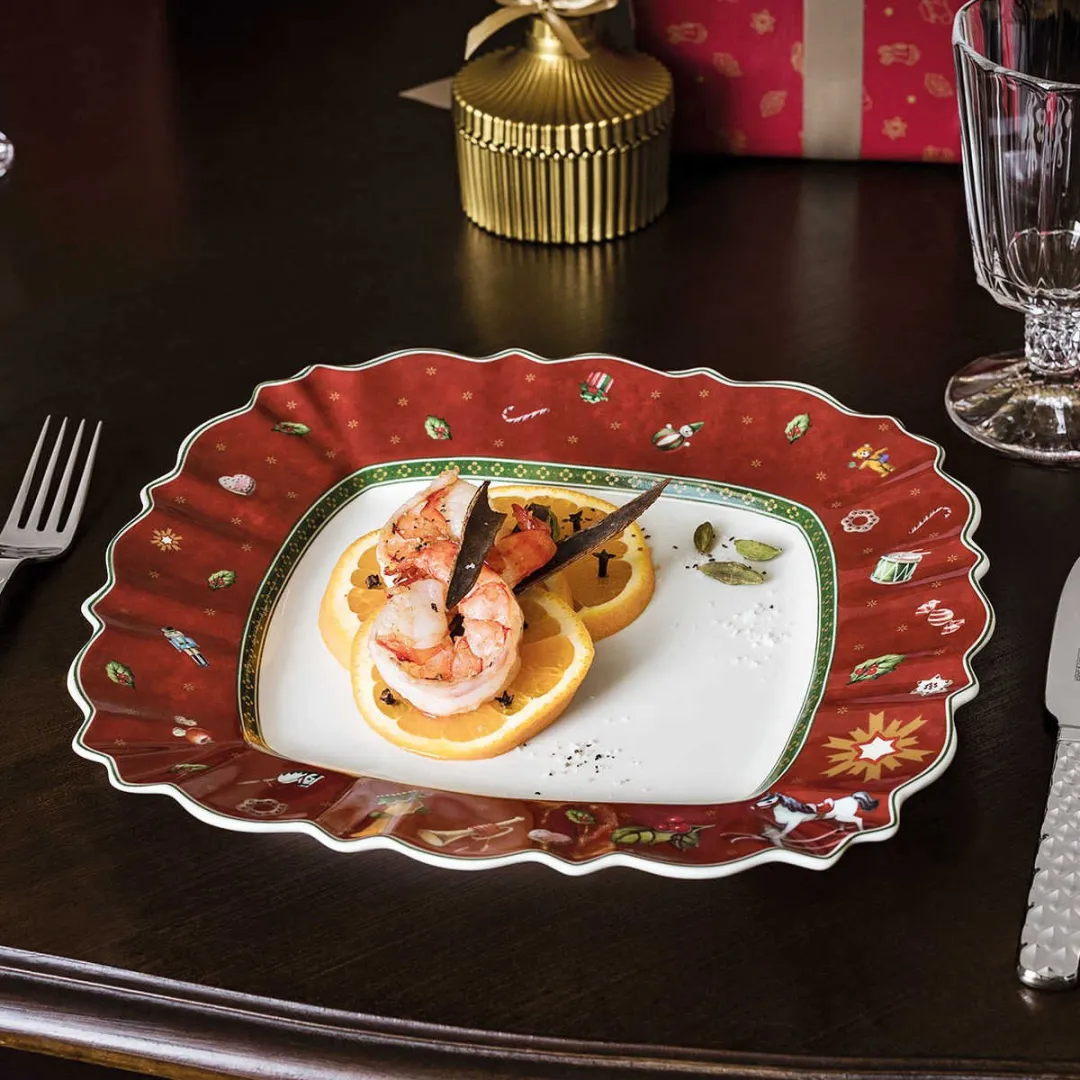 Villeroy & Boch Toy's Delight Dinerbord - Rood - 28x28cm
