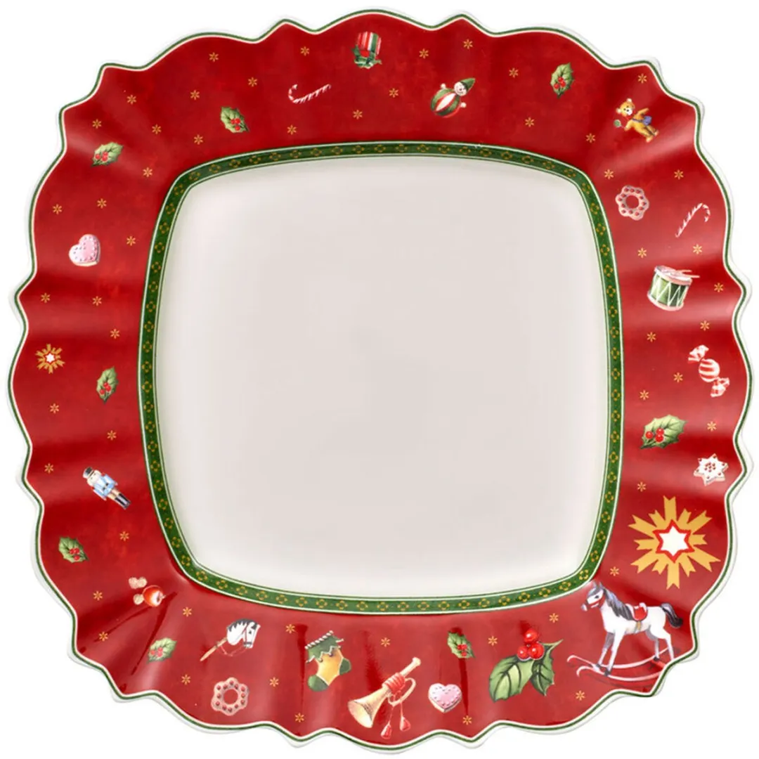 Villeroy & Boch Toy's Delight Dinerbord - Rood - 28x28cm