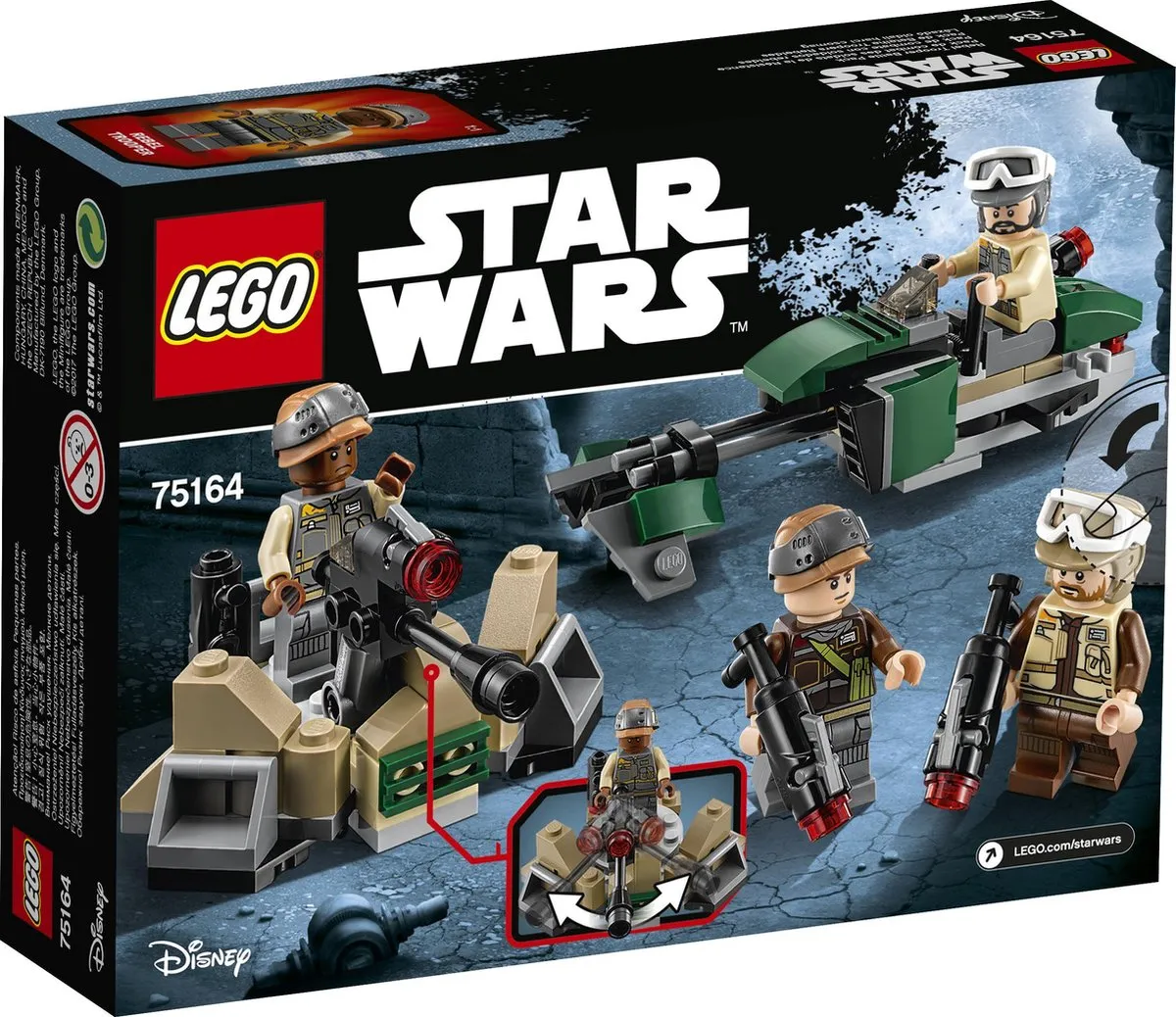 LEGO Star Wars Rebel Trooper Battle Pack 75164 - 4 Minifiguren