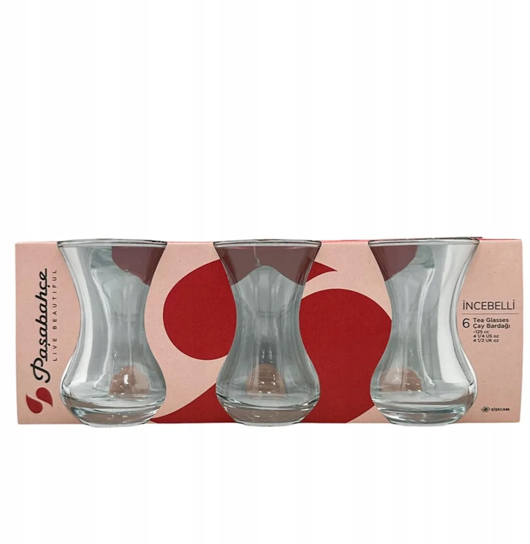 Pasabahce Turkse Theeglazen Tulipanki - 6 Stuks 125ml