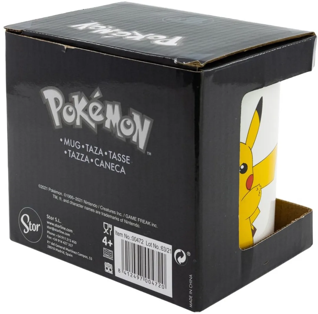 Pokémon Mok Pikachu 350ml Keramiek - Wit/Geel