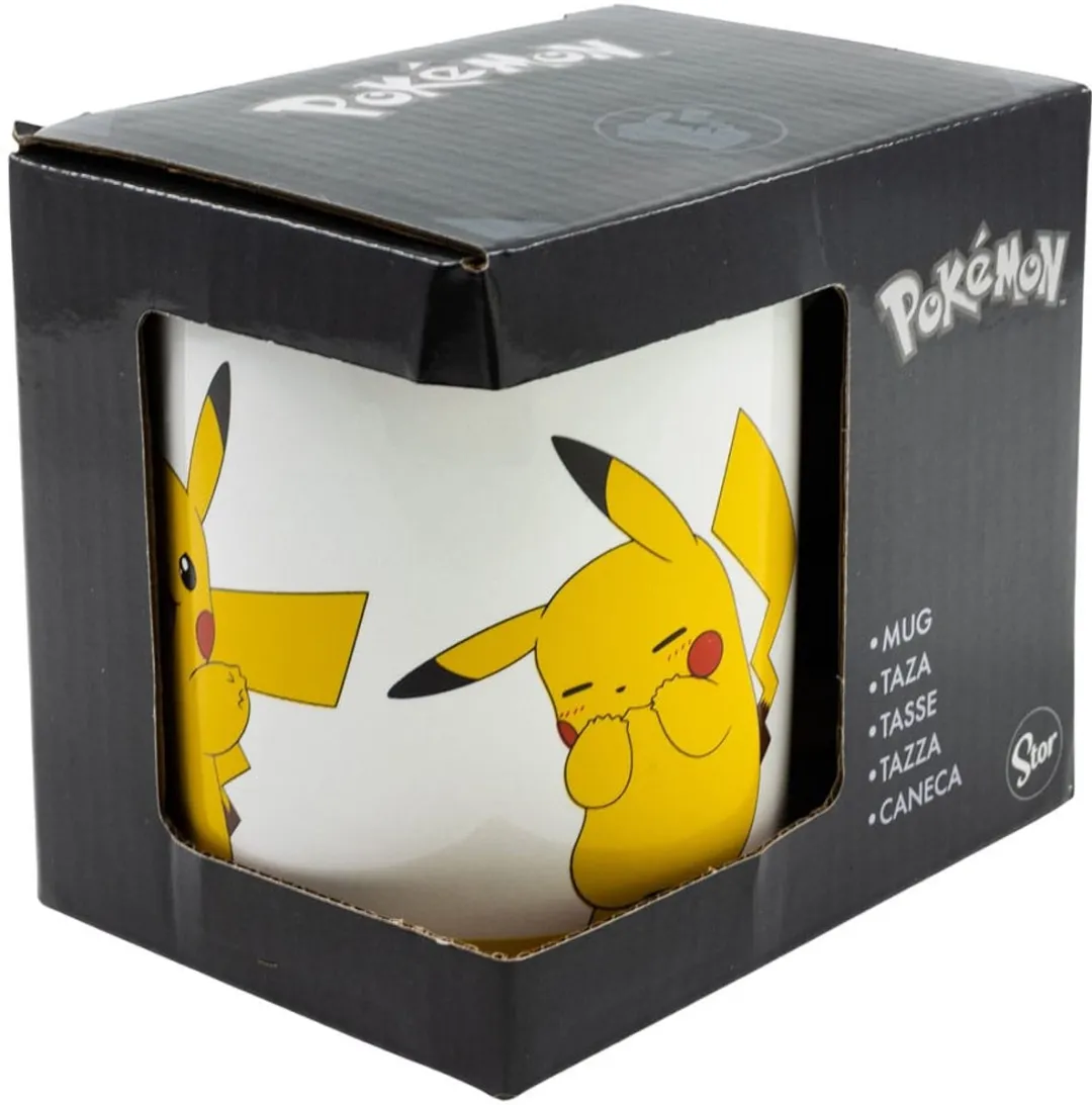 Pokémon Mok Pikachu 350ml Keramiek - Wit/Geel