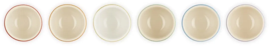 Le Creuset Vancouver Eierdopjes - Regenboog - 6 Stuks