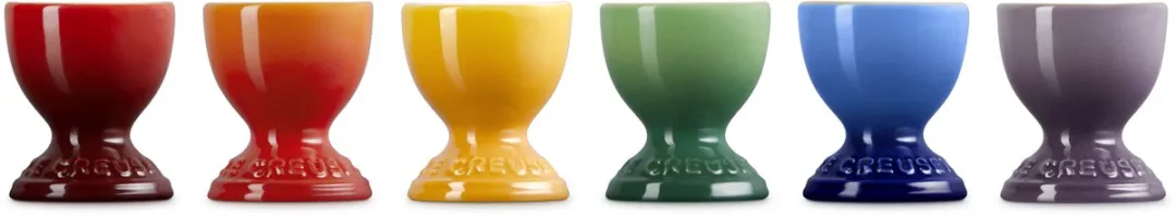 Le Creuset Vancouver Eierdopjes - Regenboog - 6 Stuks