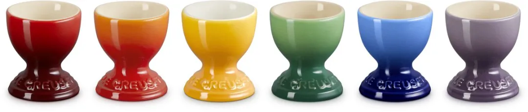 Le Creuset Vancouver Eierdopjes - Regenboog - 6 Stuks