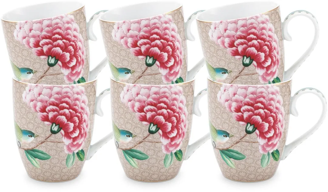 Pip Studio Blushing Birds Mokken 350ml
