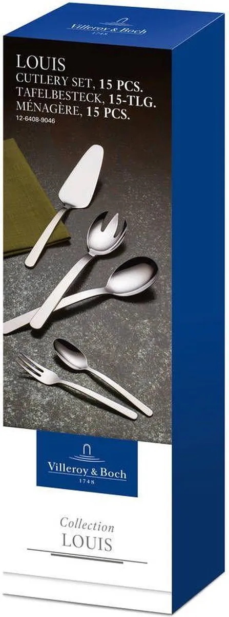 Villeroy & Boch Louis Bestekset 15-delig - Metaal