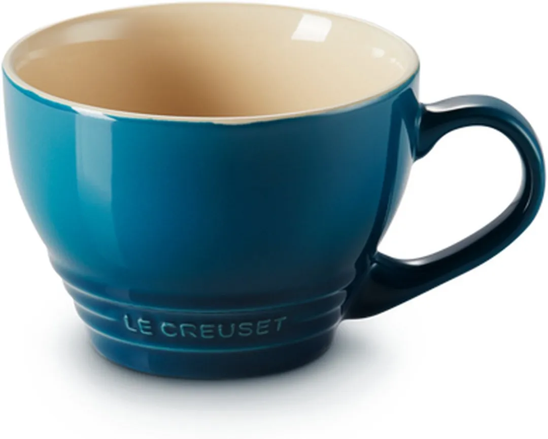 Le Creuset Grote Cappuccino Mok Deep Teal - 0,4L