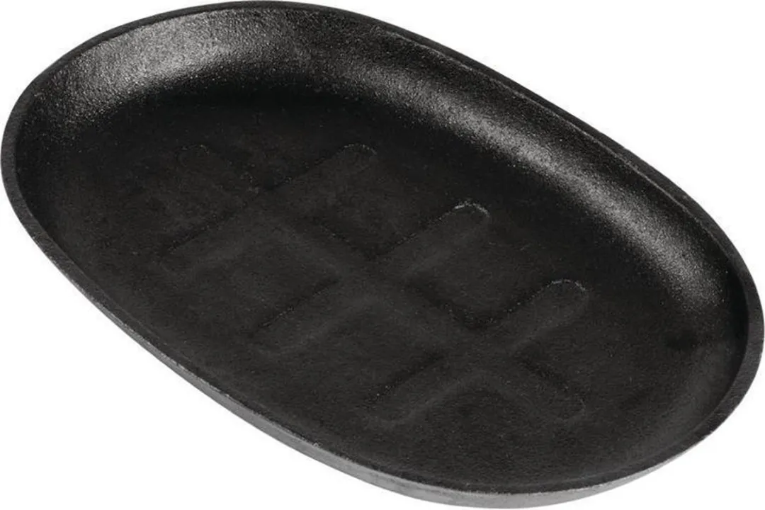Olympia Gietijzeren Pan Ovaal GJ557 28cm - Zwart