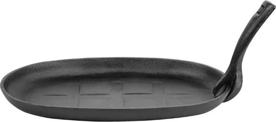 Olympia Gietijzeren Pan Ovaal GJ557 28cm - Zwart