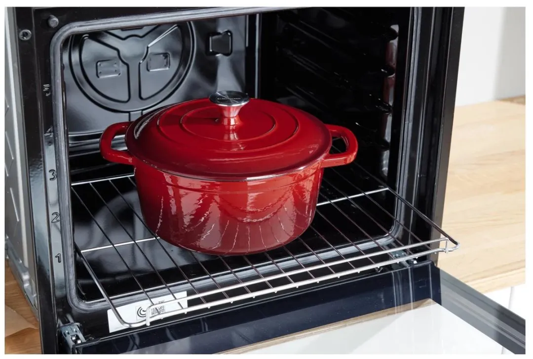 Silvercrest Gietijzeren Pan 26cm - Rood - 2 Stuks - afbeelding 6 van 6