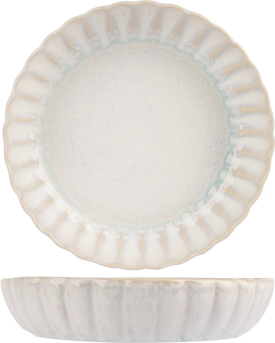Cosy&Trendy Astera Diepe Bord - 4 Stuks - Ø22cm - Wit