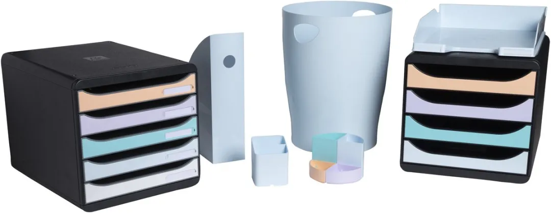 Exacompta Papiermand 8x - 15L - Pastelblauw