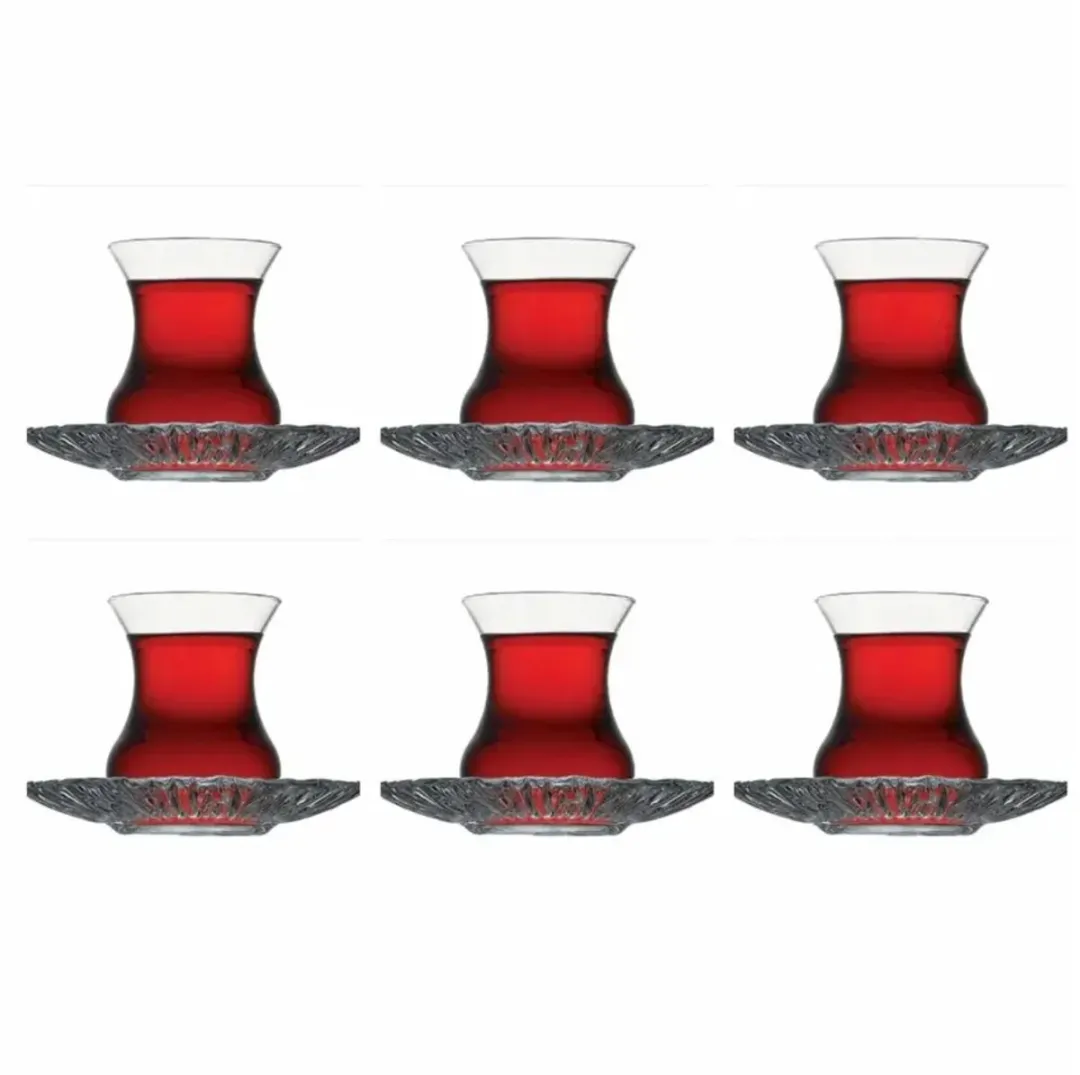 Pasabahce Aurora Thee Set - 12-delig Transparant