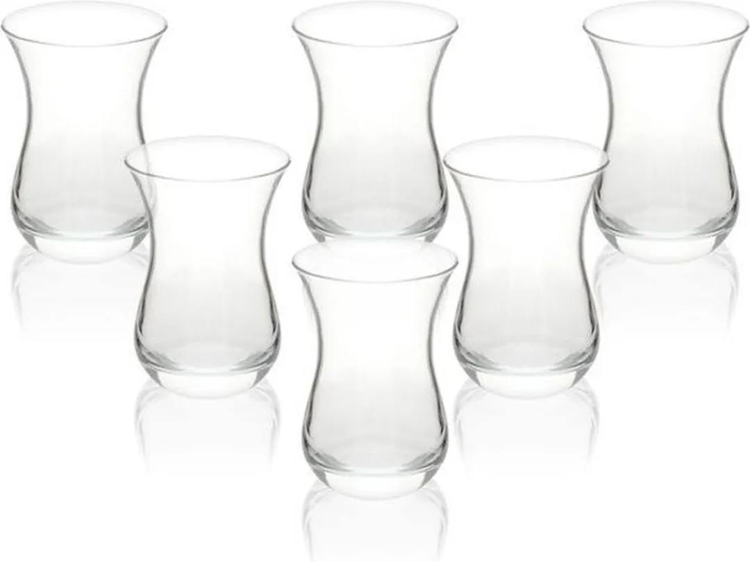 Pasabahce Caybardagi Turkse Theeglazen 160ml - 6 Stuks