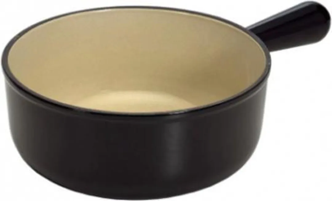 Le Creuset Fonduepan Tradition Mat Zwart 20cm