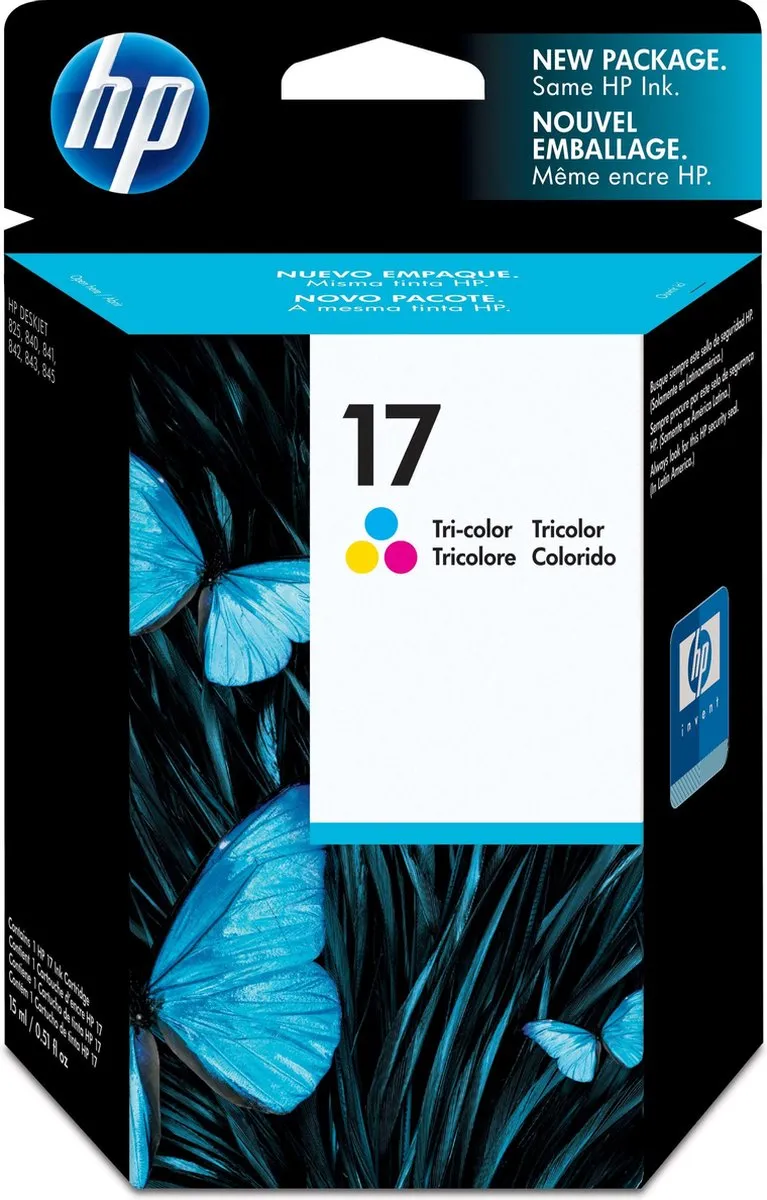 HP 17 C6625A Inktcartridge - Cyaan/Magenta/Geel - 480 pagina's - afbeelding 5 van 6